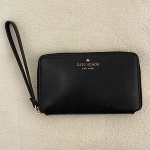 Kate Spade Black Wristlet